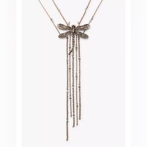 NWT Zara Accessories DRAGONFLY DOUBLE NECKLACE